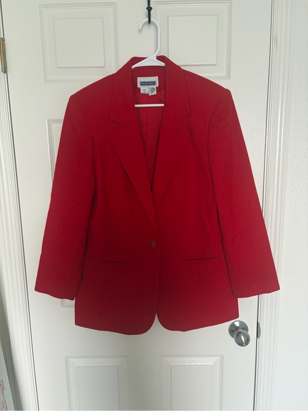 Classic Red Single-Button Women's Blazer by Liz Claiborne